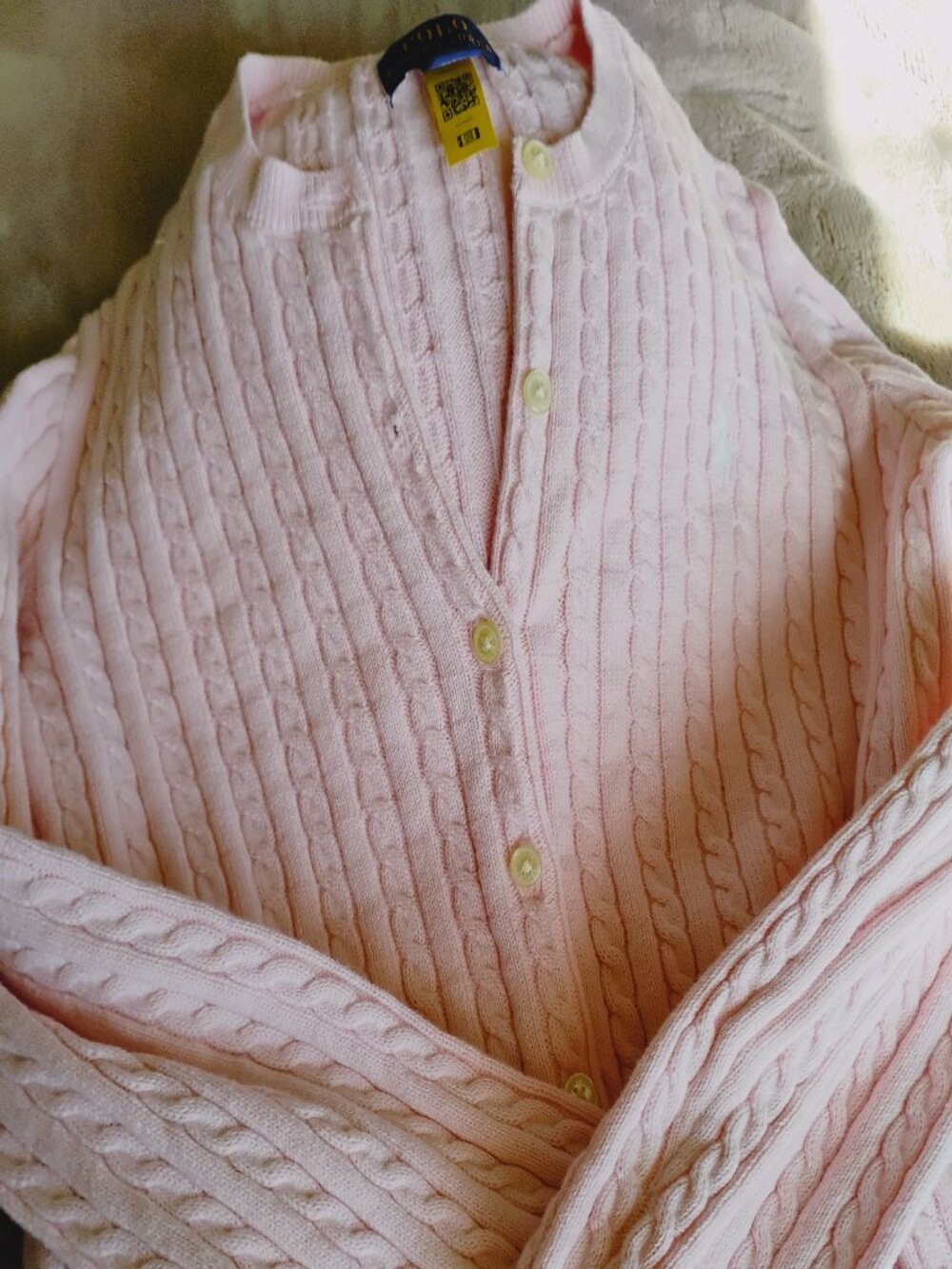 Ralph Lauren Pink Girls Cardigan size 12-14